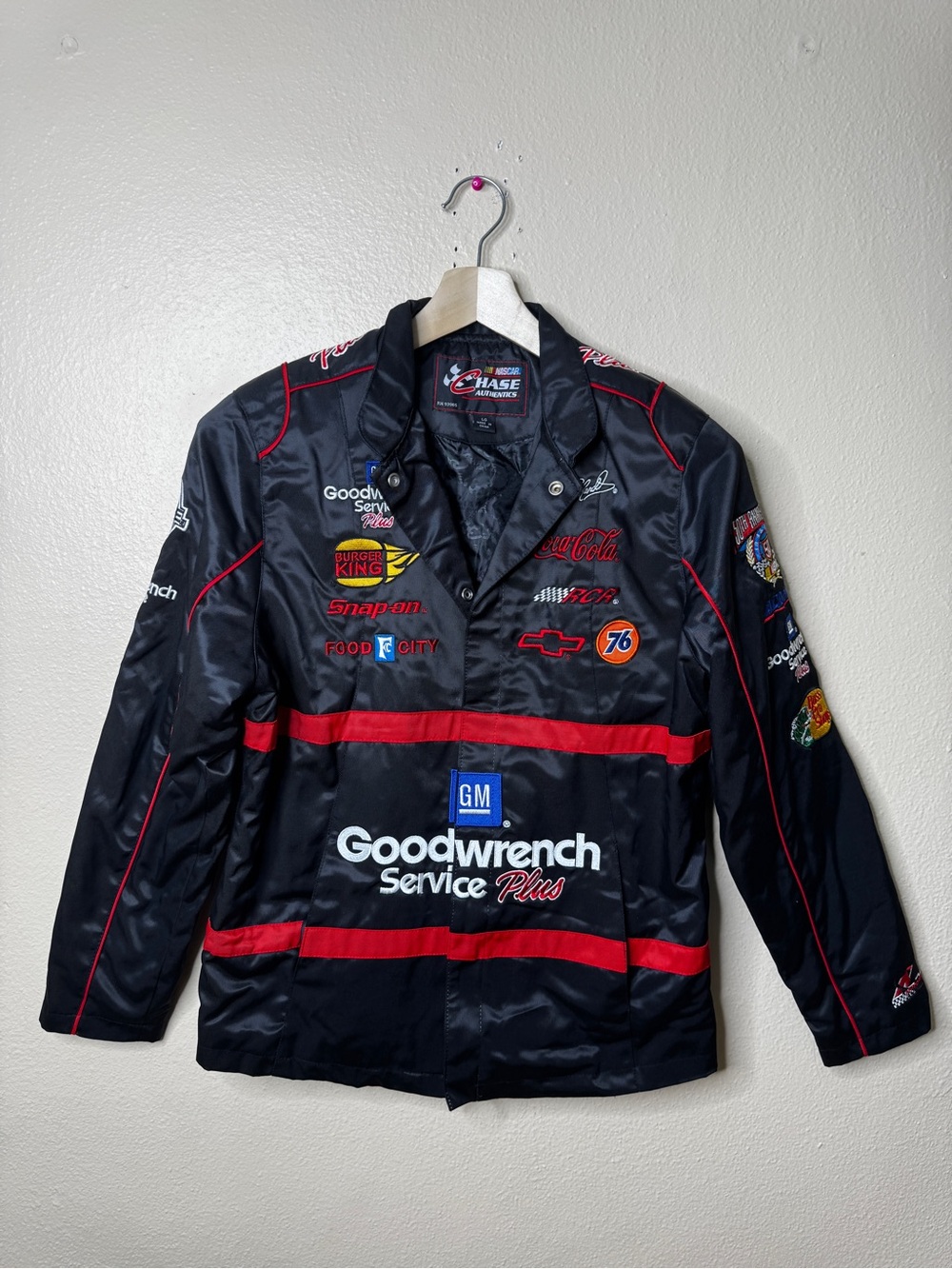 Vintage NASCAR Dale Earnhardt GM Goodwrench Chase Authentics Racing Jacket L